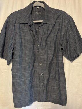 Pronto Uomo Platinum, Button Down Dress Shirt - Size M
